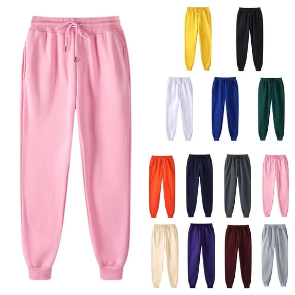 Plus Size Sweatpants for Women with Pockets Elastic Waist with Drawstring Pants Pants for Women Joggers Pants Casual Soft Sweatpants Lounge Pants