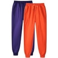thumbnail image 1 of Plus Size Sweatpants for Women 2 Pack Casual Lounge Pants Loose Fit Elastic Waist Gym Workout Joggers with Pockets, 1 of 2
