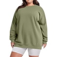 thumbnail image 1 of Plus Size Sweatshirt Pullover Tops Fashion for Women Casual Long Sleeve Round Neck Ladies Loose Sweatshirt Tops Blouse, 1 of 6