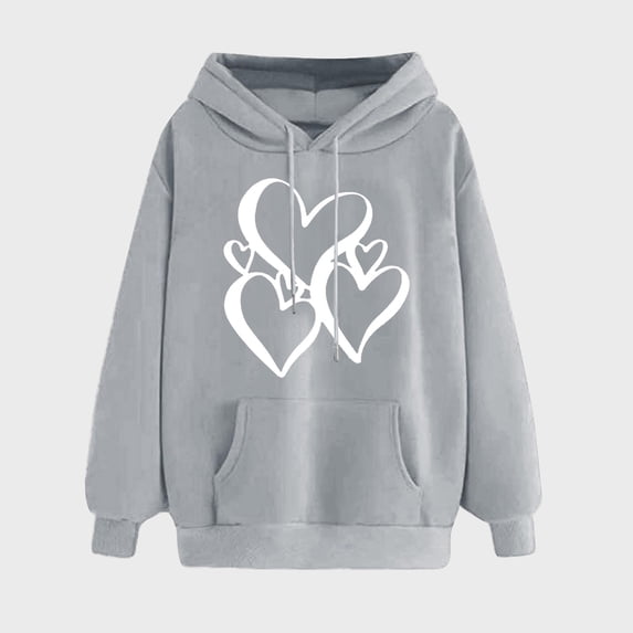 Plus Size Sweatshirts for Women 3X Yuxingfu Women'S Print Winter Hoodie Pullover Tops Long Sleeved Comfortable Sweatshirt
