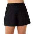 thumbnail image 1 of Miraclesuit Women's Swimwear Plus Size Tummy Control High Waistline Swim Shorts Bathing Suit Bottom, Black, 24W, 1 of 2
