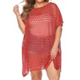 thumbnail image 1 of Plus Size Swimsuit Cover Up for Women Summer Crochet See-Through Bathing Suit Cover Up Sexy Swimwear Beach Coverups Shermie, 1 of 5