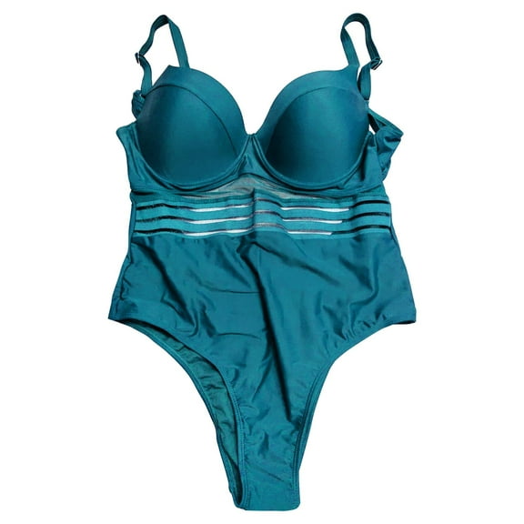 Plus Size Swimsuit for Women Tankini 2 Piece Normal High Waisted Bathing Sports Vacation Women's Swimwear Black