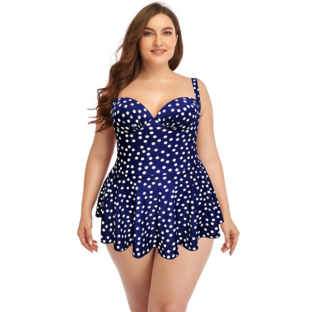 Plus Size Swimsuit for Women, Tummy Control Swimdress One Piece Swimwear  with Flared Skirt Bikini Bathing Suits - China Bikinis That Cover Your Belly  and Bikinis Tie Dye price