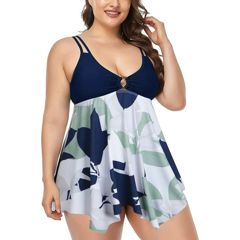 2 piece bathing suits with shorts plus size new arrivals