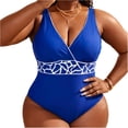 thumbnail image 1 of Plus Size Swimsuits for Women Mesh Tummy Control Push Up High Waisted One Piece Swimwear Bathing Suit, 1 of 8
