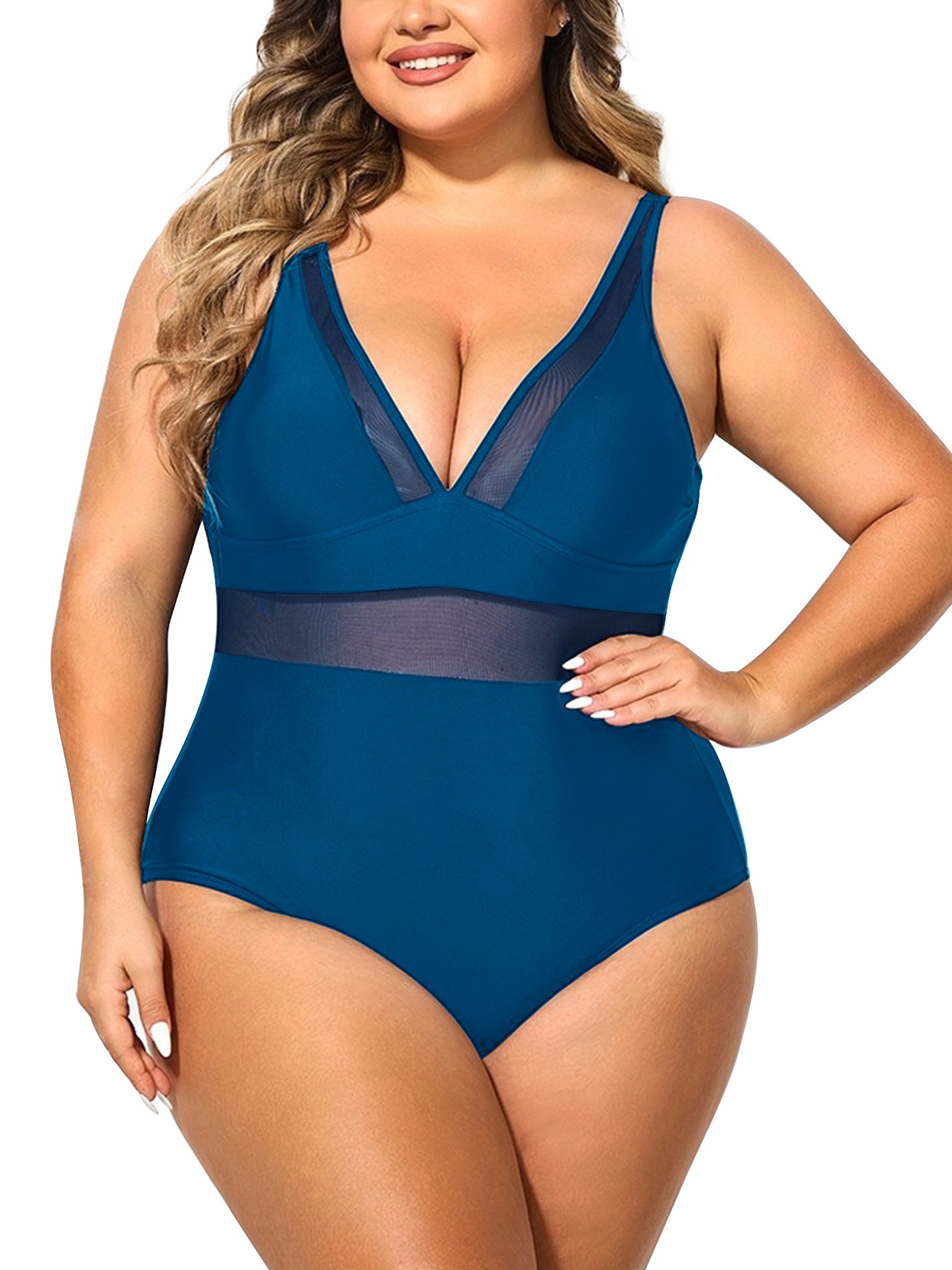 walmart plus size swim tops
