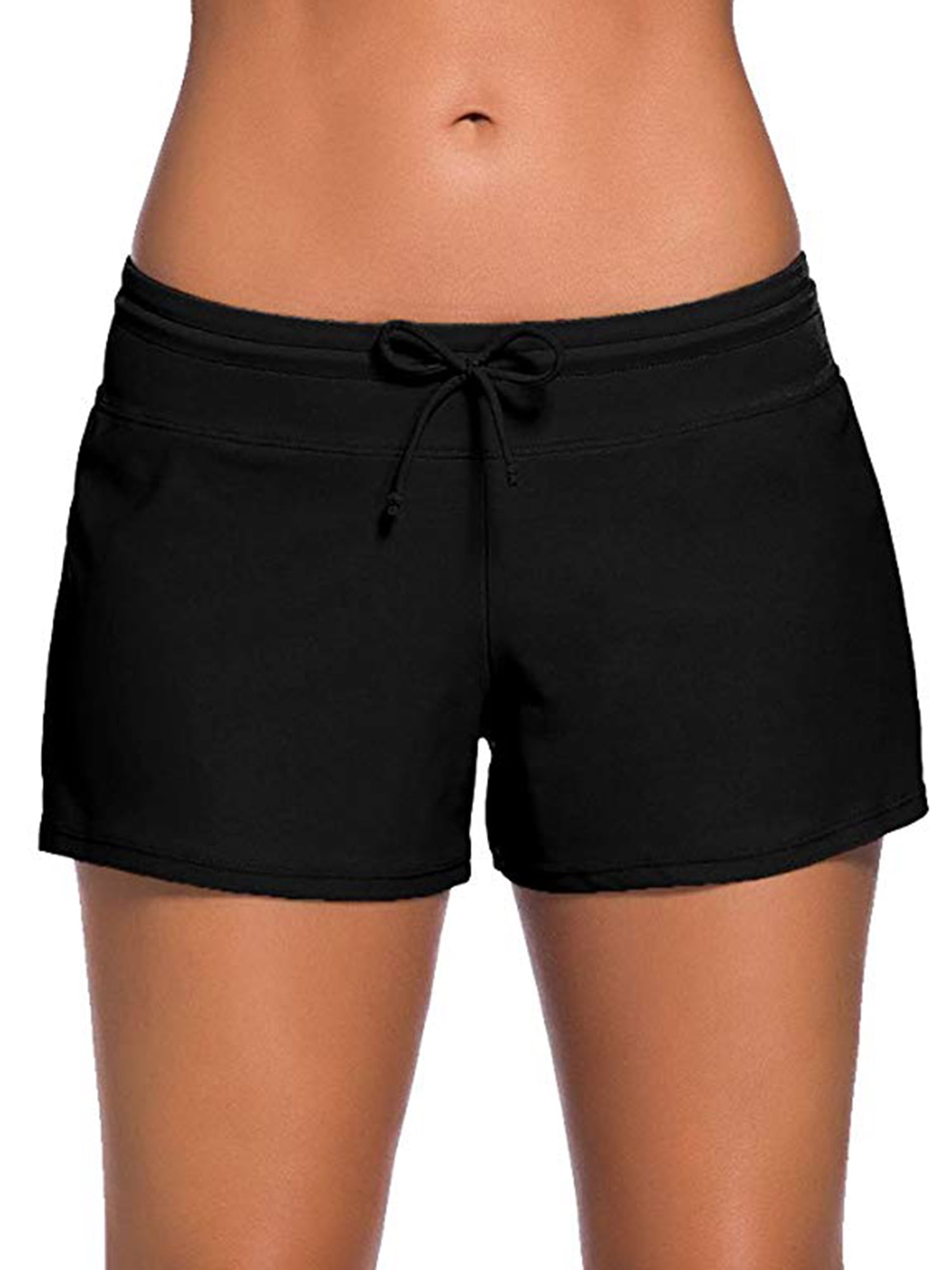 Plus Size Swimwear Bottom for women's Stretch Board Short Comfort Quick