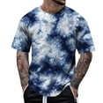 thumbnail image 1 of Plus Size T Shirts for Men 5 Pack Comfort Loose Fit Crewneck Going Out Tee Tops Short Sleeve Athletic Workout Shirts Cooling Running Shirt, 1 of 3