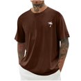 thumbnail image 1 of Plus Size T-Shirts for Men Summer Casual Holiday Vocation Beach T Shirts Crewneck Short Sleeve Tees, 1 of 3