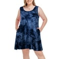 thumbnail image 1 of Plus Size Tank Dresses 5X for Curvy Women, VEPKUL Casual Sleeveless Summer Dresses with Pockets Loose Swing Beach Sundress Swimsuit Cover Ups, 1 of 9