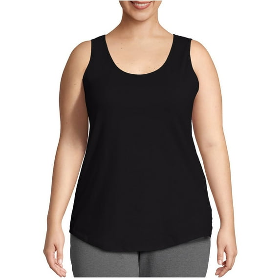 Plus Size Tank Top for Women Summer Sleeveless Workout Tank Top Casual Loose Crew Neck T-Shirts