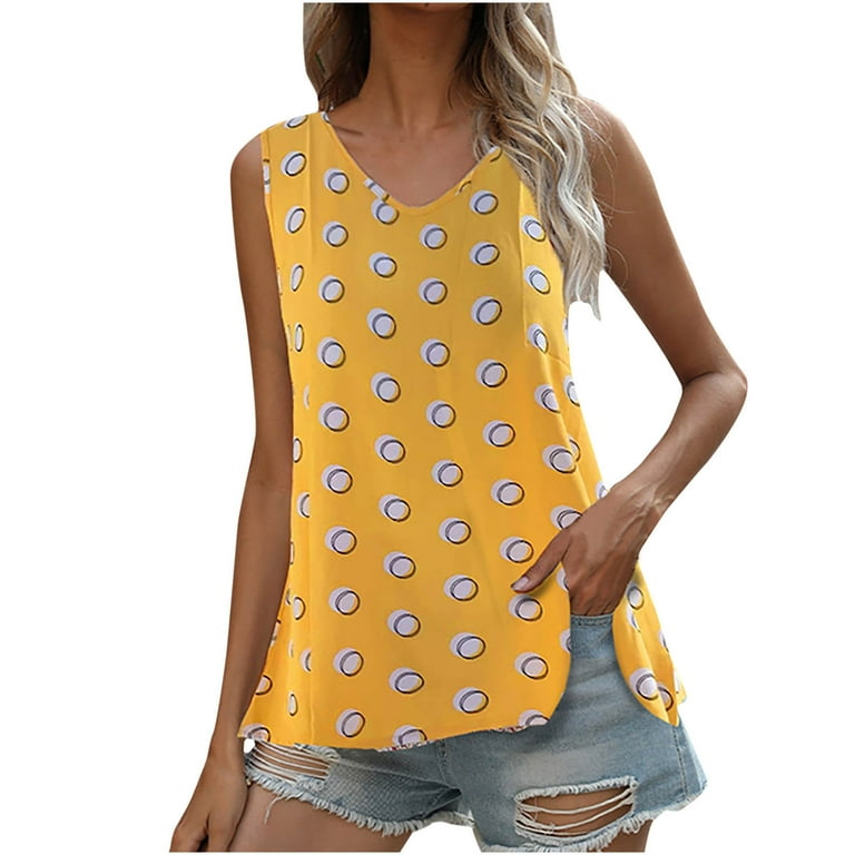 Plus Size Tank Tops for Women Fashion Women Summer Sleeveless V