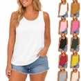 thumbnail image 1 of Plus Size Tank Tops for Women Summer Casual Sleeveless Scoop Neck Soft Stretchy Basic Shirts, 1 of 8