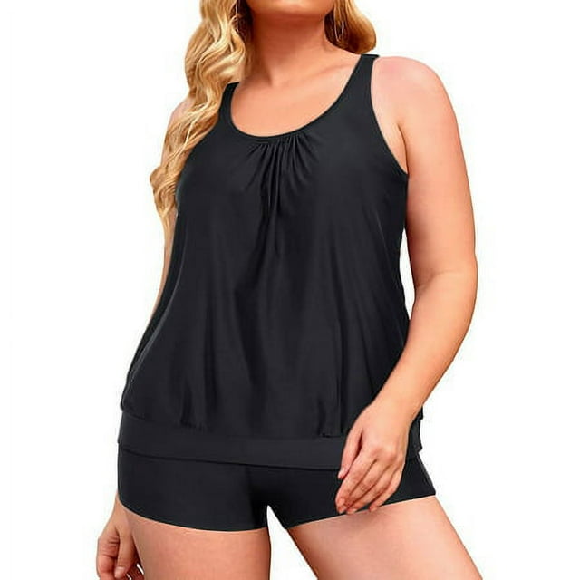 Summer Mae Bloon Tankini Swimsuits For Women 2025 Tummy Control Two Piece Bathing Suits With Sporty Pockets Swim Shorts P 159880499