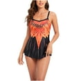 thumbnail image 1 of Plus Size Tankini Swimsuits for Women Retro Bathing Suits Two Pieces Oversize Swimming Sports Tank Tops with Boyshorts, 1 of 4