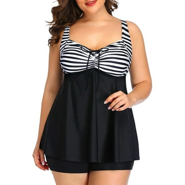 Tankini Swimsuits for Women Tummy Control Bathing Suits Two Piece ...