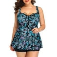 Plus Size Tankini Swimsuits for Women Two Piece Bathing Suits Flyaway