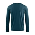 thumbnail image 1 of Plus Size Tees Shirts For Mens Ultra Soft Athletic Stretch T-Shirt Scooped Neck Tees Long Sleeve T Shirts Loose Fit Textured Tunic Blouses Trends Lightweight T-Shirts Golf Gym Outfits 2025, 1 of 7