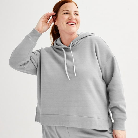 Plus Size Tek GearĀ® Ultrasoft Fleece Hoodie Color: Dark Frost Heather Size: 2X