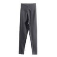 thumbnail image 1 of Plus Size Thermal Bottoms for Women High Waist Skinny Pants Gray,XXXL, 1 of 5