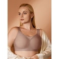 thumbnail image 1 of Plus Size Thick-padded Bra, Wire-free, Seamless, Push Up, Anti Sagging, Side-buckle, Gathered, Reducing, For Women With Big Bust, 1 of 4