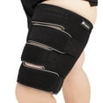 thumbnail image 1 of Plus Size Thigh Compression Wrap for Lymphedema & Swelling Relief, Adjustable Thigh Sleeve for Circulation & Muscle Recovery, Support for Men and Women (Short, XL), 1 of 10