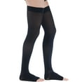 thumbnail image 1 of Plus Size Toeless Compression Stockings for Women and Men 20-30mmHg - Black, 5X-Large, 1 of 10