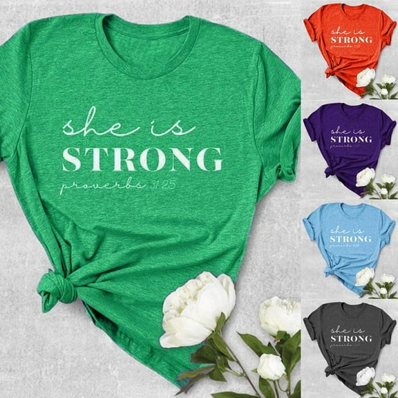 Plus Size Top Women Summer Print Short Sleeved Leisure T-shirt Blouse Top Drak Gray M(M)