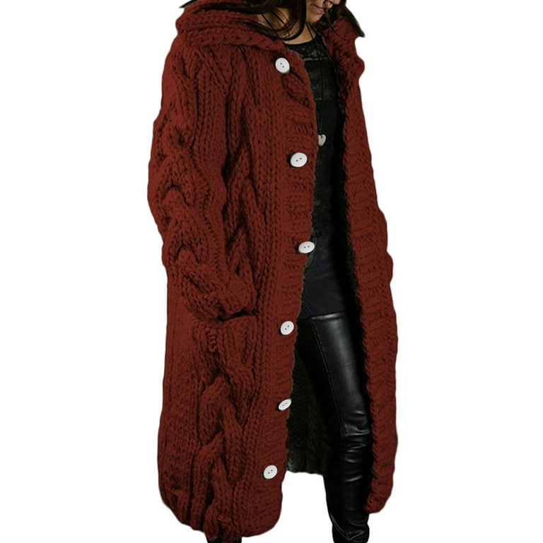 Casual Hooded Long Sleeve Knitting Sweaters Casual Hooded Long Sleeve Knitting Sweaters