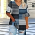 thumbnail image 1 of Plus Size Tops for Women Dressy Casual Short Sleeve Summer Shirts Oversized V Neck T Shirt Loose Fit Tunic Blouses Fashion Printed Graphic Tees Ropa Mujer Ofertas En Order History Online, 1 of 6