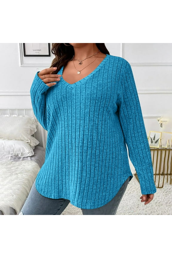 Plus Size Tops for Women Fall Winter Fuzzy Shirts Brushed Soft Warm Loose Fit Pullover Tops ,XL-5XL