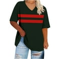 thumbnail image 1 of Plus Size Tops for Women L XL 2X,3X,4X,5X Caual Loose Fit Womens Summer T Shirts Trendy 2025 Short Sleeve, 1 of 5