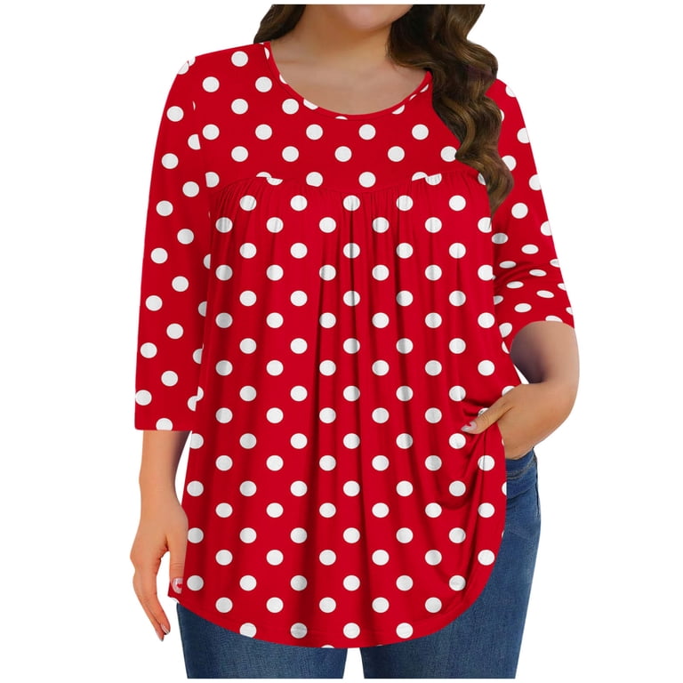 Anyally Women's Plus Size Chiffon Tunic Top – Petal Sleeve, V-Neck
