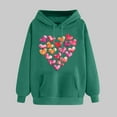 thumbnail image 1 of Plus Size Tops for Women Viikei Womens Tops Dressy Casual,Women's Print Winter Hoodie Pullover Tops Long Sleeved Comfortable Sweatshirt Army Green XL, 1 of 5