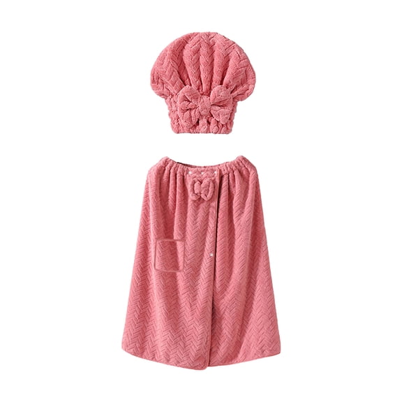 Plus Size Towel With Hair Towel, Bath Towel Wrapping for Women, Oversize Shower Wrapping Dress Spa Bathrobe, Dry Quickly, Comfortable Adjustable Body Wrapping