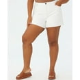 thumbnail image 1 of Plus Size Trendy High Rise Denim Shorts White heaven 20W, 1 of 1
