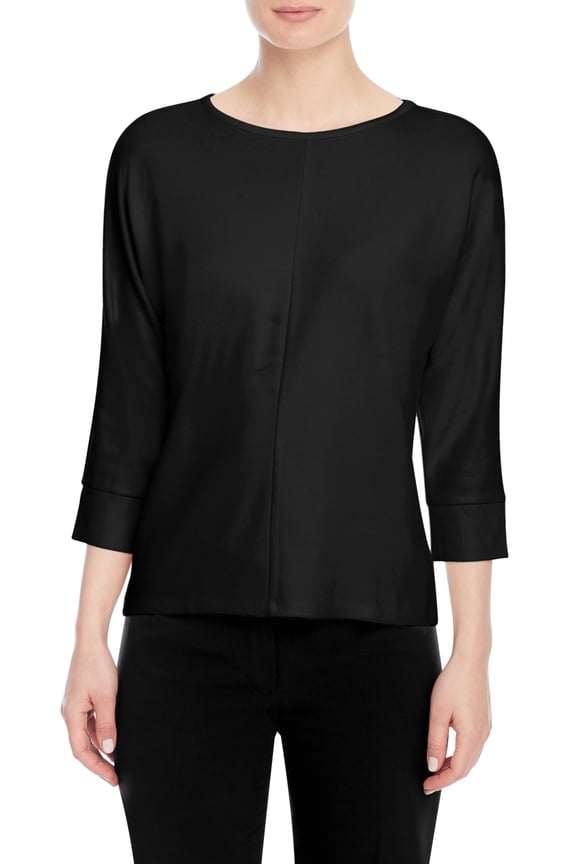 Plus Size Trendy Sultry Top Anne Black 2XS