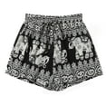 thumbnail image 1 of Plus Size Tribal & Elephant Print Shorts, 1 of 5