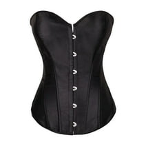 Womens Shapewear Lace Up Vintage Boned Bustier Corset Extra Firm ...