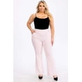 thumbnail image 1 of Plus Size Tummy Control Butt Sculpting Flare Pants with Pockets - Ballet Slippers, 1 of 7