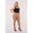 thumbnail image 1 of Plus Size Tummy Control Sculpting Treggings - Portobello, 1 of 11