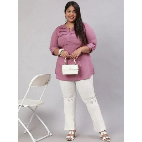 Plus Size Tunic Tops | Plus Size Clothing | Plus Size Indianwear | Cotton Kurta for Women | Kurti for Women | Plus Size Cotton Kurta