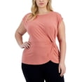 thumbnail image 1 of Plus Size Twisted Top Rosedust 2X, 1 of 1