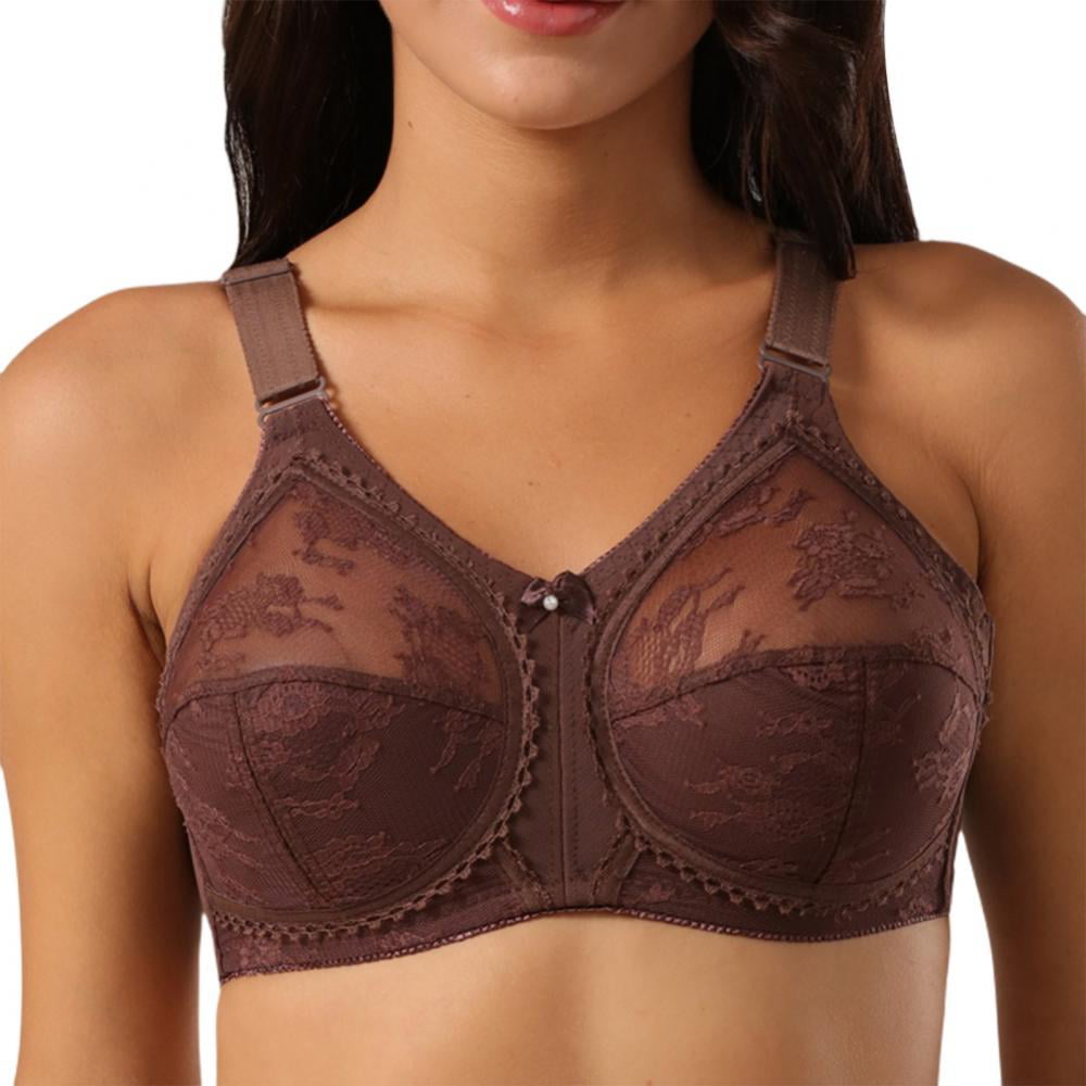 Light Underwire Breathable Thin Big Cups Bra Lace Transparent