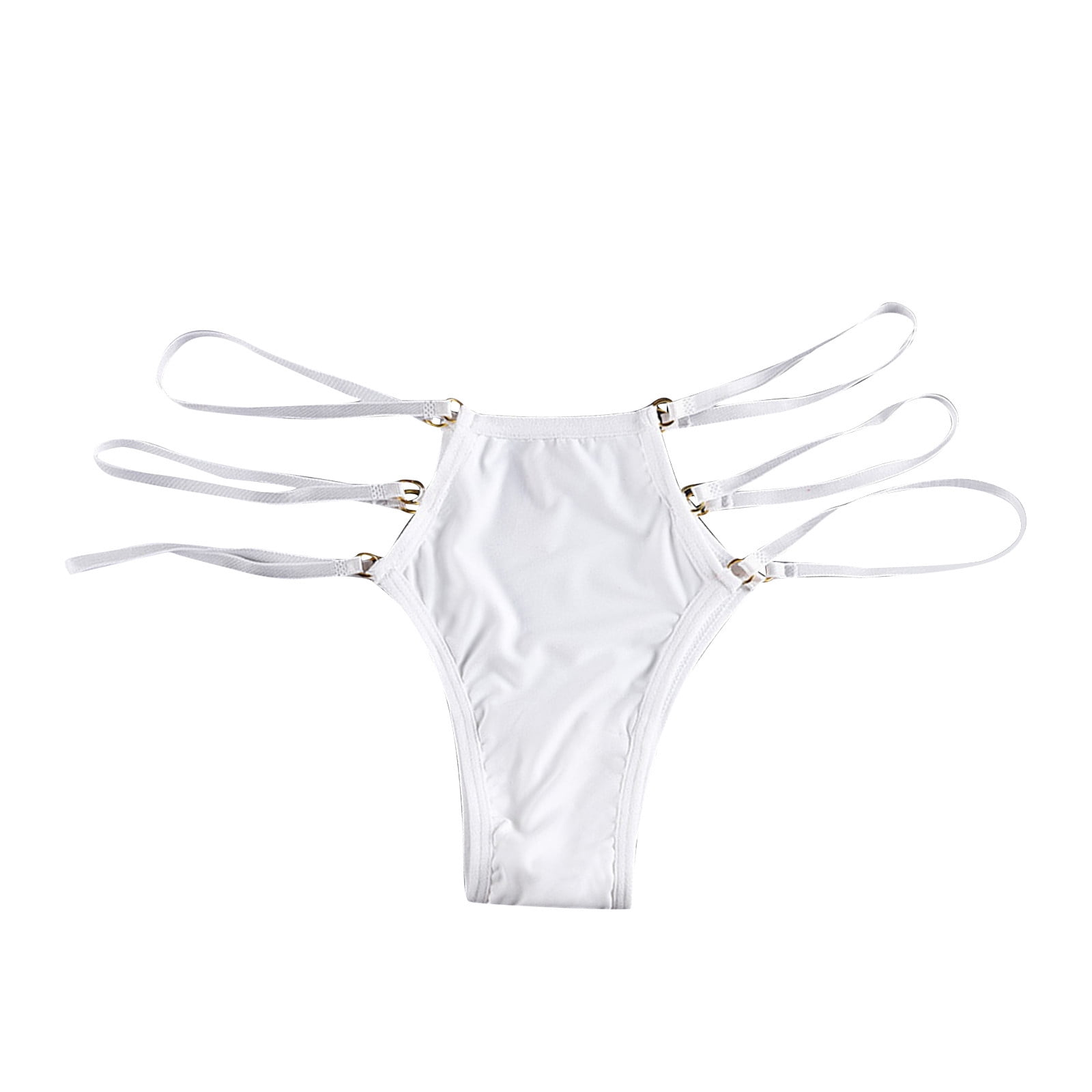 Plus Size Underwear For Women Invisible No Show Nylon Sp Ex Panties White M  