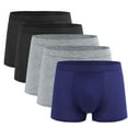thumbnail image 1 of Plus Size Underwear for Men Boxer Briefs L-4X Big & Tall 5 Pack Classic Mid Waisted Stretchy Breathable Multipack Athletic Boxers, 1 of 3