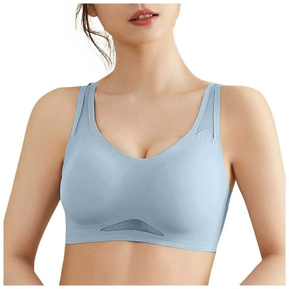 Plus Size Underwear for Women Size 15 Womens Seamless Bras No Underwire Supportive Wireless Push Up Full Coverage Bralette Comfort T-Shirt Bra
