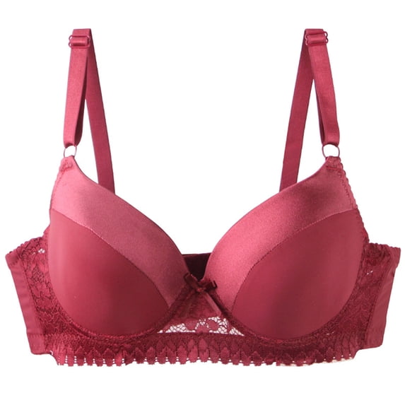 Plus Size Underwire Bra – Full Coverage Seamless T-Shirt Bra with Lace Trim, Ultra Soft Minimizer for Lift & Everyday Comfort