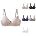thumbnail image 1 of Plus Size Underwire Bra – Full Coverage Seamless T-Shirt Bra with Lace Trim, Ultra Soft Minimizer for Lift & Everyday Comfort, 1 of 9